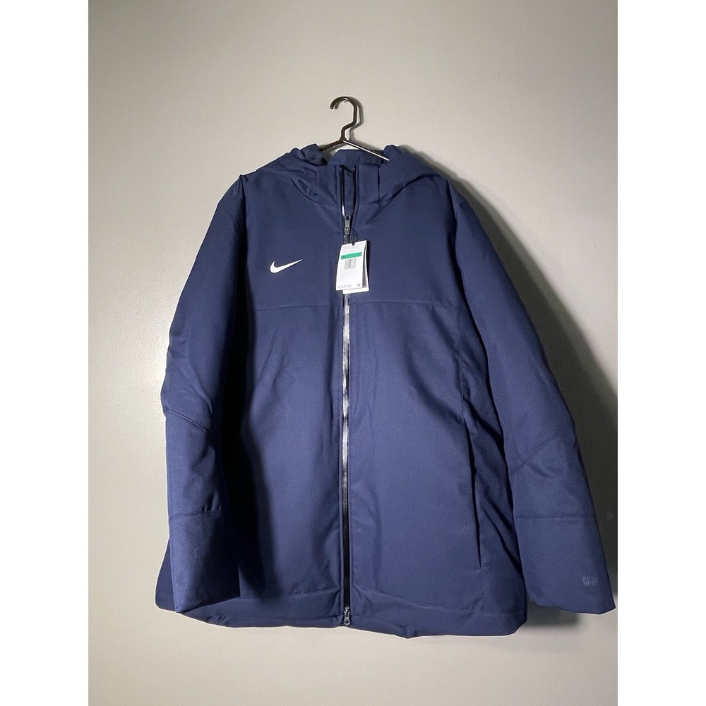 Nike Men's Team Down Fill Football Parka Size XL Navy NWT $245